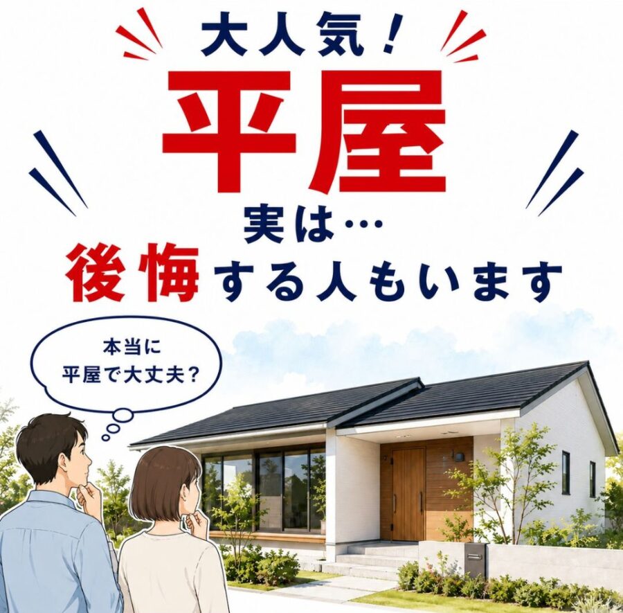 平屋は本当に暮らしやすい？後悔しないために知っておきたい3つのポイント