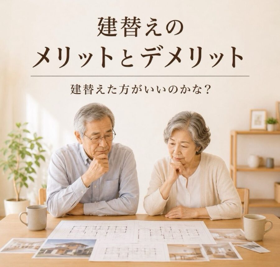建替えのメリット・デメリットとは？後悔しない家づくりのために知っておきたいポイント